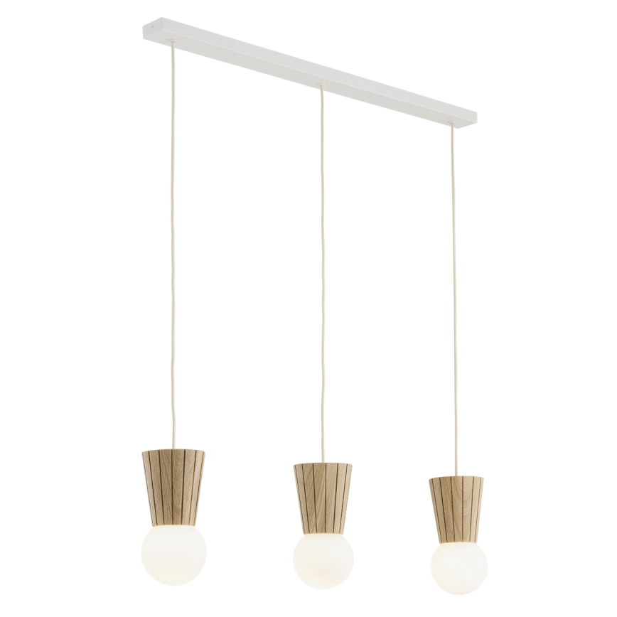 Argon 6357 - Badkamerkroonluchter aan kabel VOLANTE 3xG9/6W/230V IP44 beige