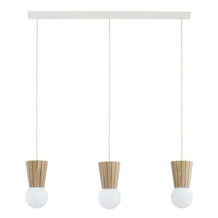 Argon 6357 - Badkamerkroonluchter aan kabel VOLANTE 3xG9/6W/230V IP44 beige