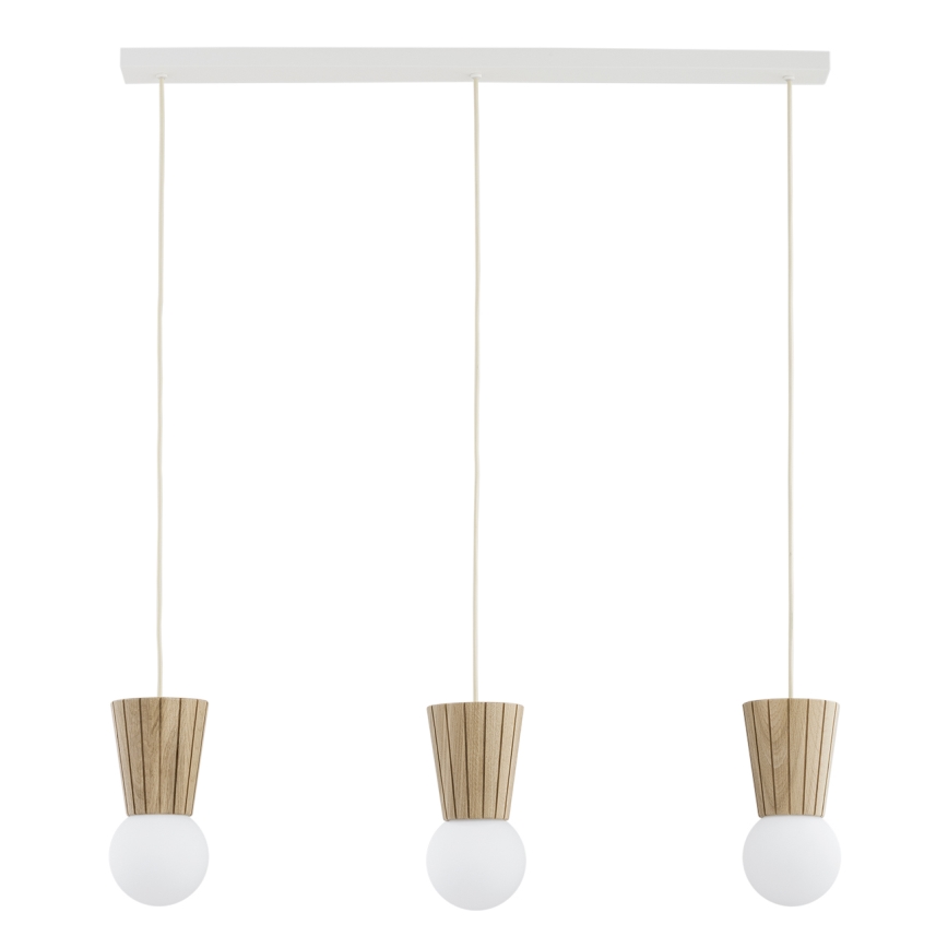 Argon 6357 - Badkamerkroonluchter aan kabel VOLANTE 3xG9/6W/230V IP44 beige