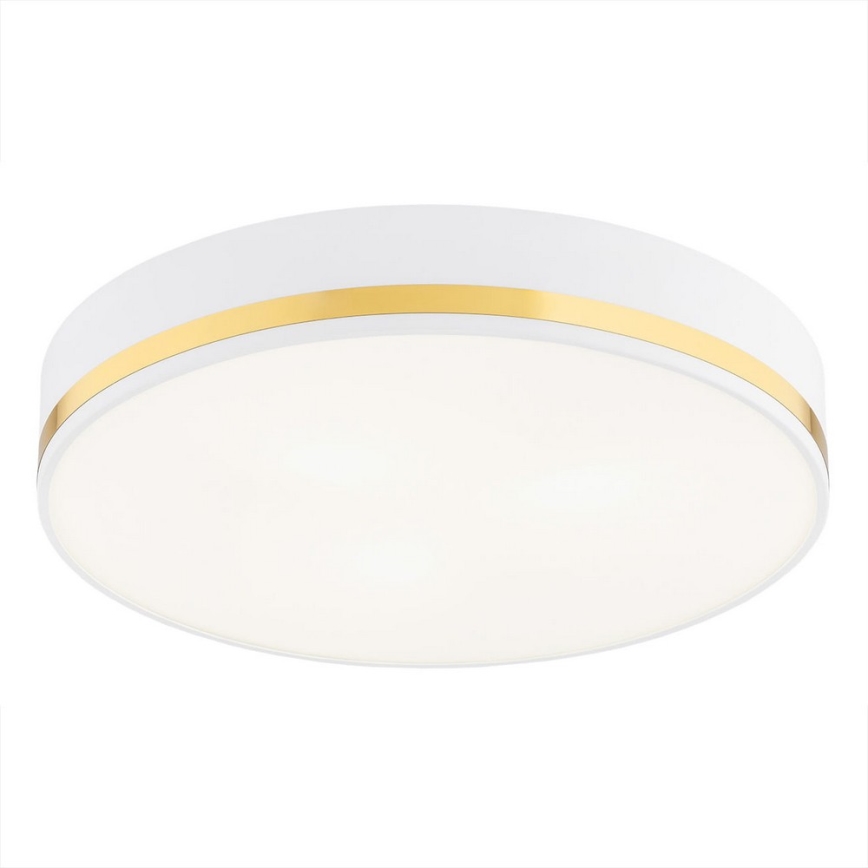 Argon 7034 - Plafondlamp AMORE 2xE27/15W/230V diameter 25 cm wit/gouden