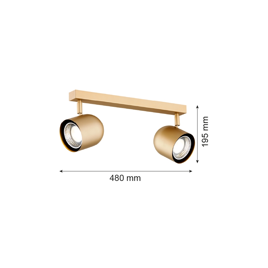 Argon 7150 - Spot ISOLA 2xGU10/5W/230V