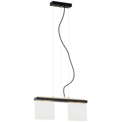Argon 7164 - Hanglamp aan een koord CANOA 2xE27/15W/230V zwart