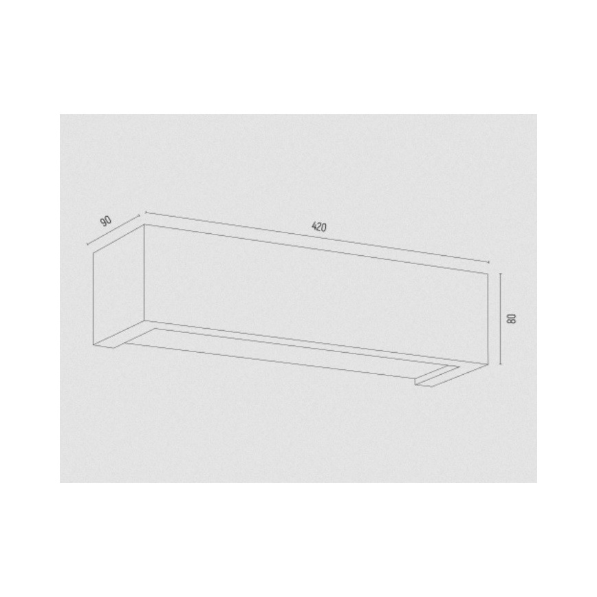 Argon 7168 - Wandlamp CASERTA 2xE27/15W/230V 42 cm