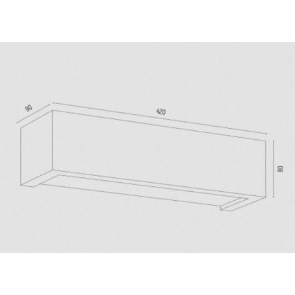Argon 7169 - Wandlamp CASERTA 2xE27/15W/230V 42 cm