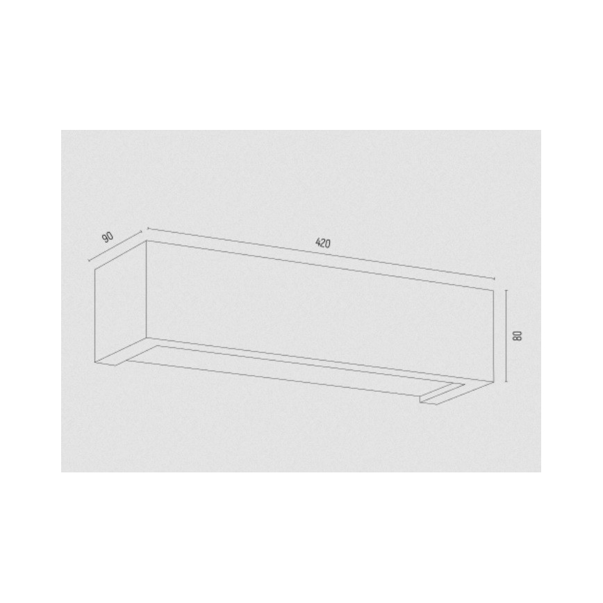 Argon 7169 - Wandlamp CASERTA 2xE27/15W/230V 42 cm
