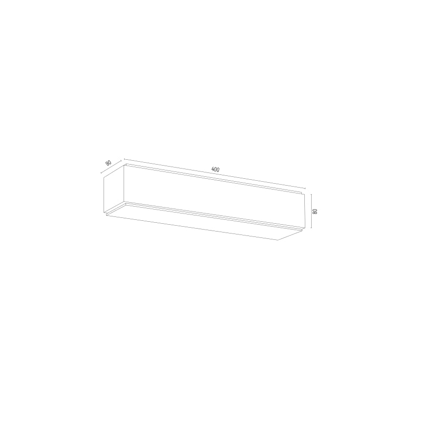 Argon 7182 - Wandlamp CARLSON 2xE27/15W/230V 40 cm zwart