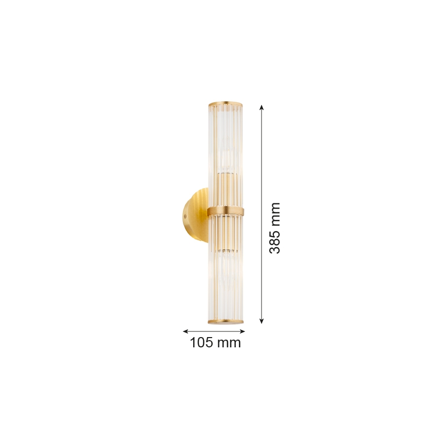 Argon 7203 - Wandlamp HAMPTON 2xE14/7W/230V goud