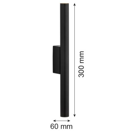 Argon 7222 - LED wand verlichting GRECO 2xLED/4,2W/230V 3000K zwart