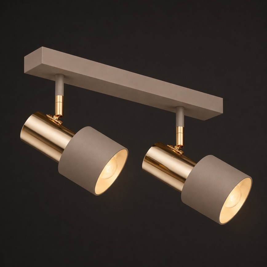 Argon 7299 - Spotlamp DOR 2xE27/15W/230V goud/beige