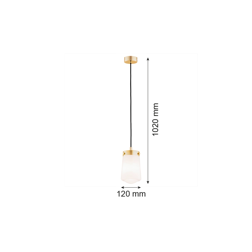 Argon 8004 - Hanglamp aan een koord PASADENA 1xE27/15W/230V gouden/wit