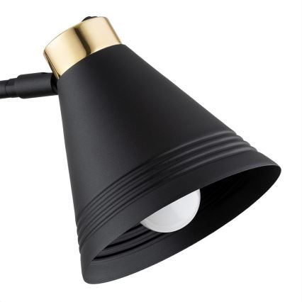 Argon 8008 - Wandlamp AVALONE 1xE27/15W/230V 34 cm zwart/gouden