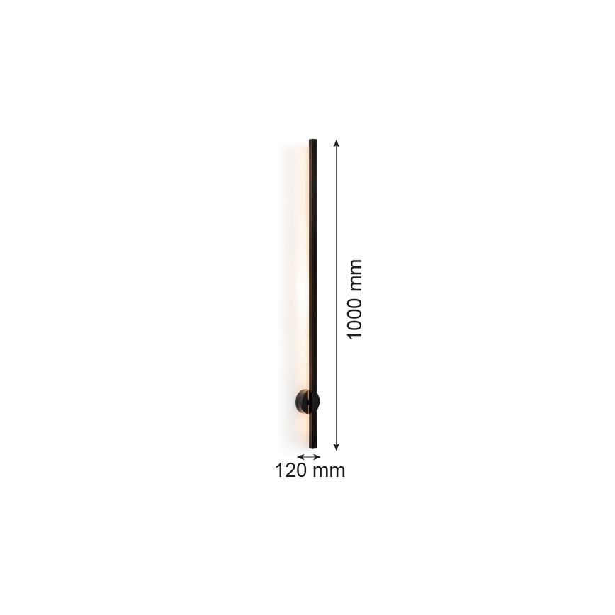Argon 8051 - LED wand verlichting  ASSE LED/10W/230V zwart