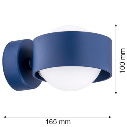 Argon 8061 - Wandlamp MASSIMO PLUS 1xG9/6W/230V blauw