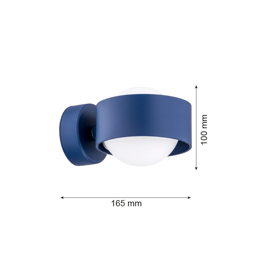 Argon 8061 - Wandlamp MASSIMO PLUS 1xG9/6W/230V blauw