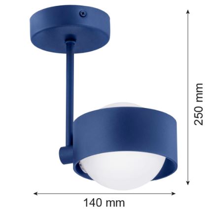 Argon 8062 - Hanglamp aan een paal MASSIMO PLUS 1xG9/6W/230V blauw