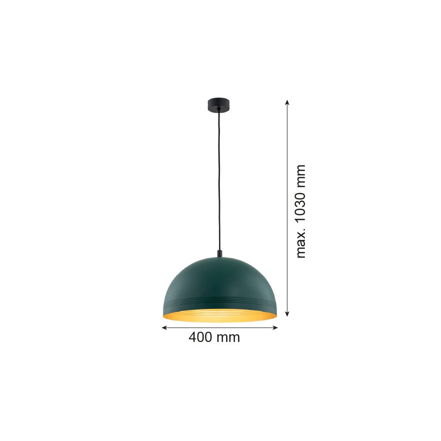 Argon 8243 - Hanglamp aan een koord BONITA 1xE27/15W/230V groen