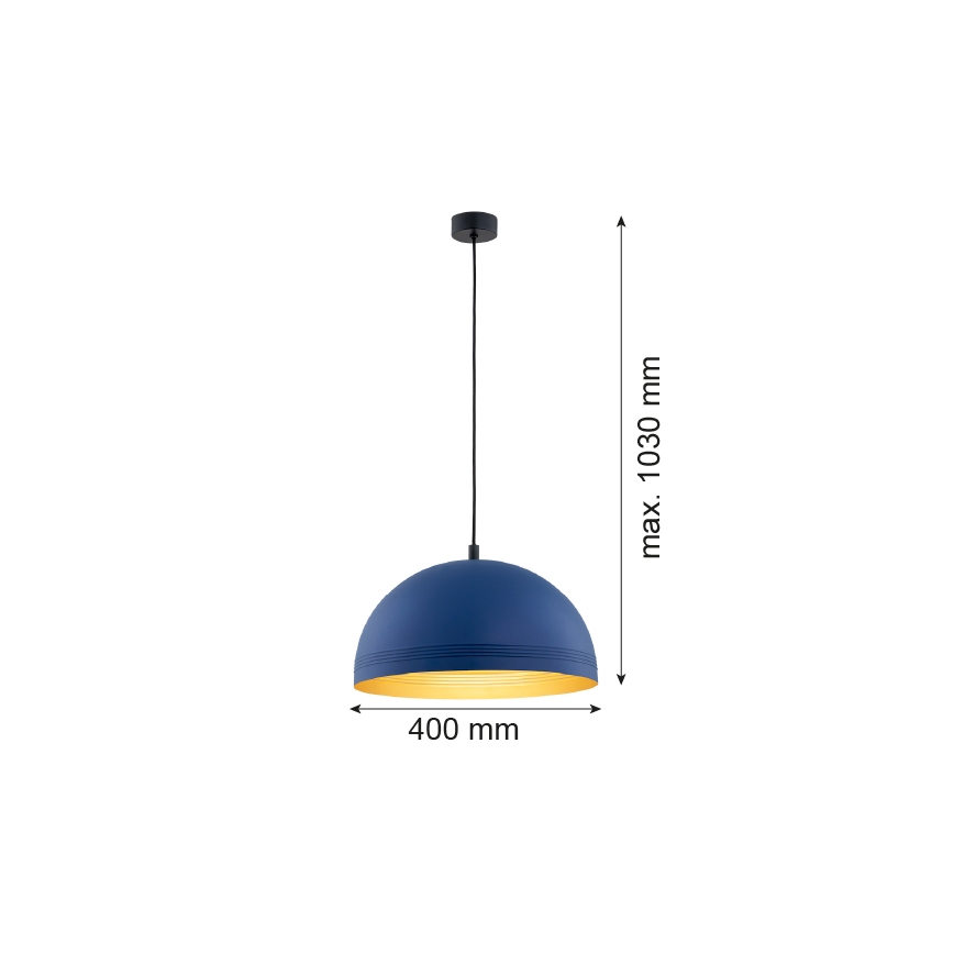Argon 8244 - Hanglamp aan een koord BONITA 1xE27/15W/230V blauw