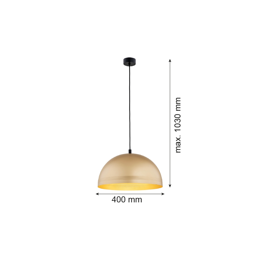 Argon 8245 - Hanglamp aan een koord BONITA 1xE27/15W/230V goud