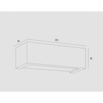 Argon 8249 - Wandlamp CASERTA 1xE27/15W/230V 22 cm