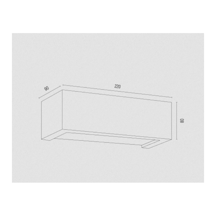 Argon 8249 - Wandlamp CASERTA 1xE27/15W/230V 22 cm