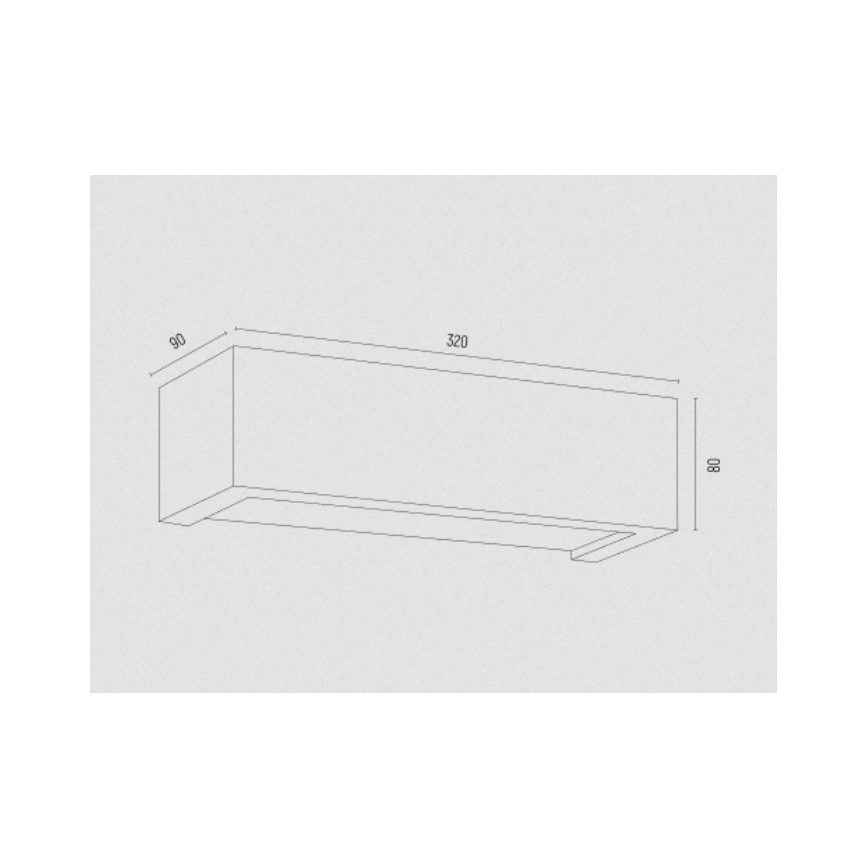 Argon 8252 - Wandlamp CASERTA 1xE27/15W/230V 32 cm