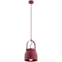 Argon 8282 - Hanglamp aan een koord LOGAN 1xE27/15W/230V diameter 20 cm rood