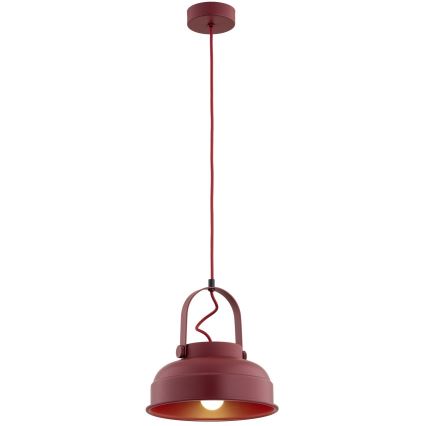 Argon 8286 - Hanglamp aan een koord DAKOTA 1xE27/15W/230V rood