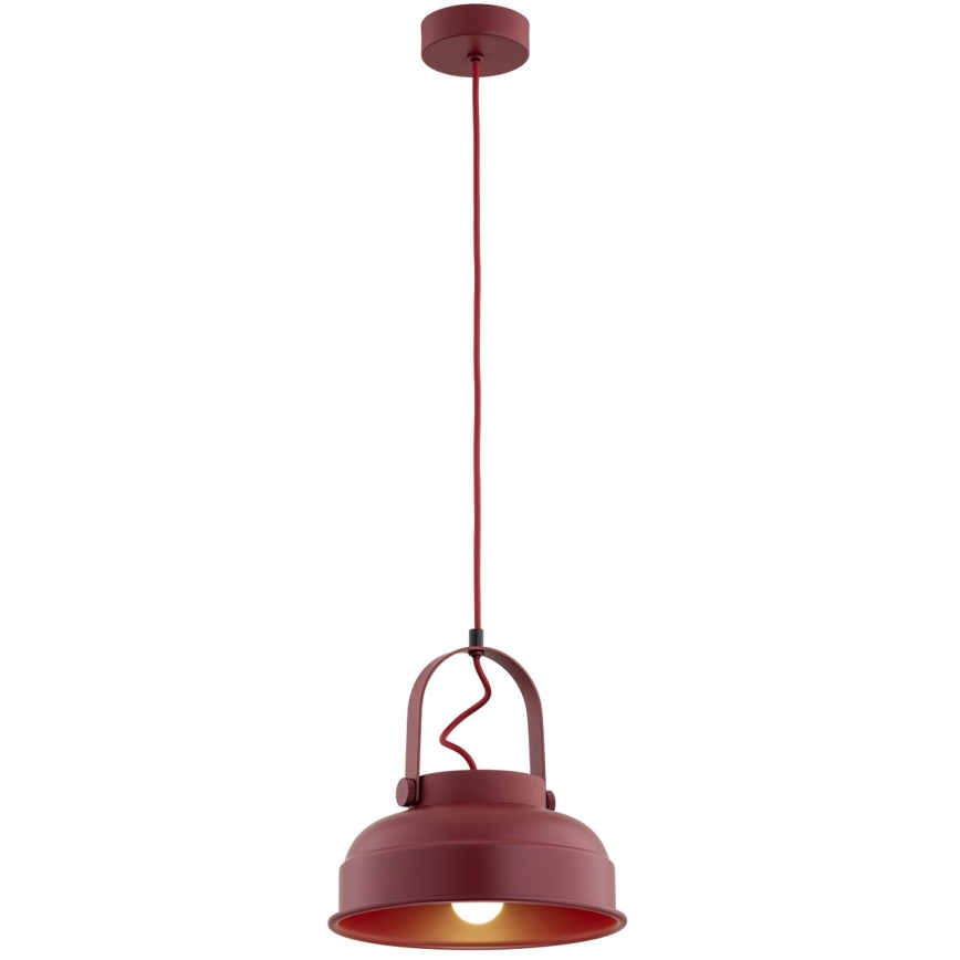 Argon 8286 - Hanglamp aan een koord DAKOTA 1xE27/15W/230V rood