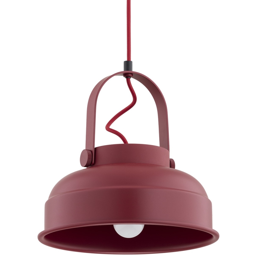 Argon 8286 - Hanglamp aan een koord DAKOTA 1xE27/15W/230V rood