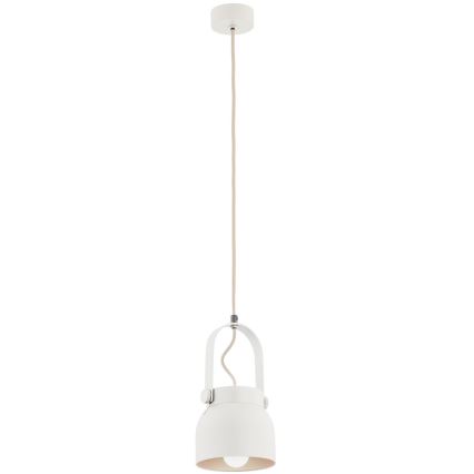 Argon 8290 - Hanglamp aan een koord LOGAN 1xE27/15W/230V diameter 14 cm wit
