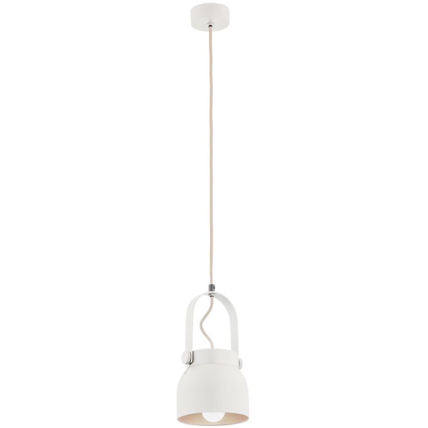 Argon 8290 - Hanglamp aan een koord LOGAN 1xE27/15W/230V diameter 14 cm wit