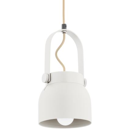 Argon 8290 - Hanglamp aan een koord LOGAN 1xE27/15W/230V diameter 14 cm wit