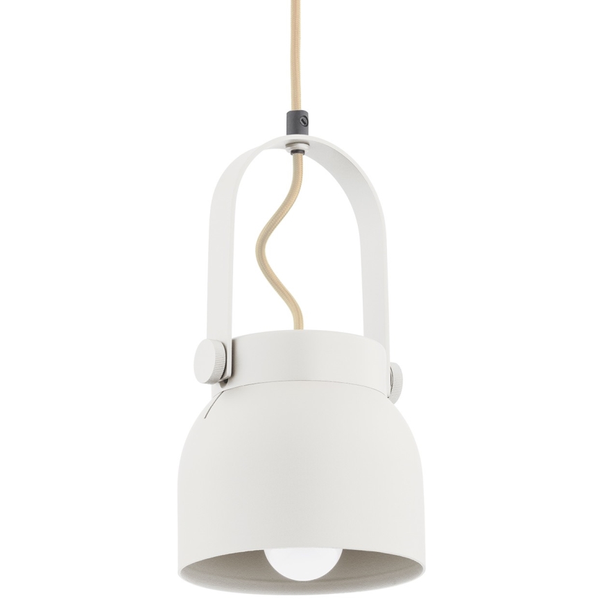Argon 8290 - Hanglamp aan een koord LOGAN 1xE27/15W/230V diameter 14 cm wit