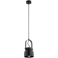 Argon 8291 - Hanglamp aan een koord LOGAN 1xE27/15W/230V diameter 14 cm zwart