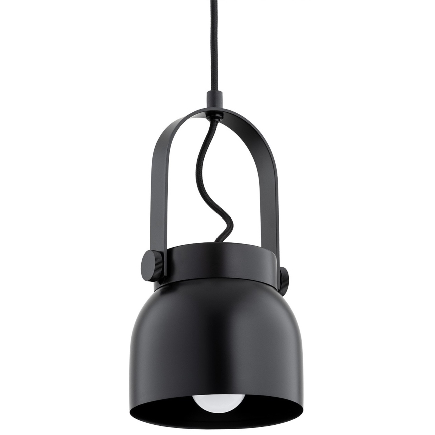 Argon 8291 - Hanglamp aan een koord LOGAN 1xE27/15W/230V diameter 14 cm zwart