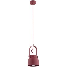 Argon 8292 - Hanglamp aan een koord LOGAN 1xE27/15W/230V diameter 14 cm rood