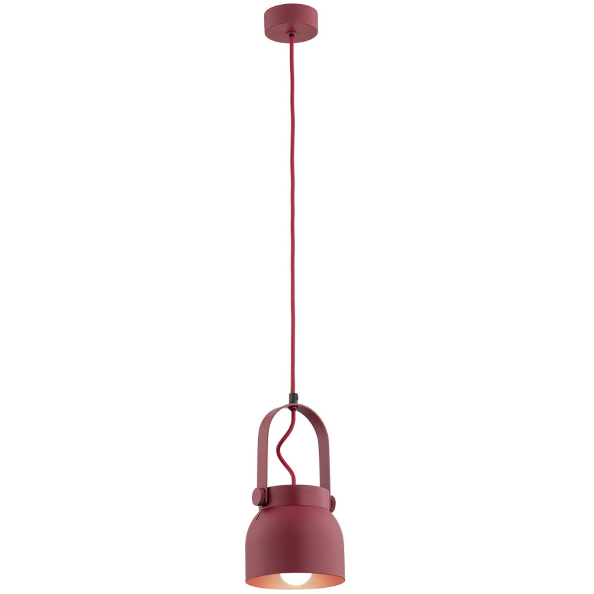 Argon 8292 - Hanglamp aan een koord LOGAN 1xE27/15W/230V diameter 14 cm rood