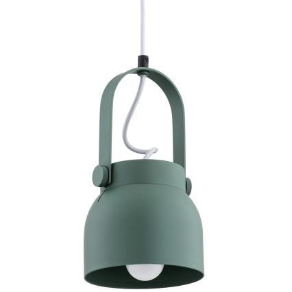 Argon 8293 - Hanglamp aan een koord LOGAN 1xE27/15W/230V diameter 14 cm groen