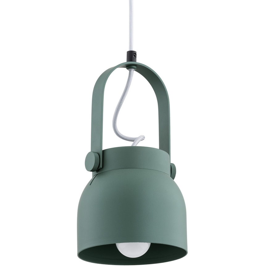 Argon 8293 - Hanglamp aan een koord LOGAN 1xE27/15W/230V diameter 14 cm groen