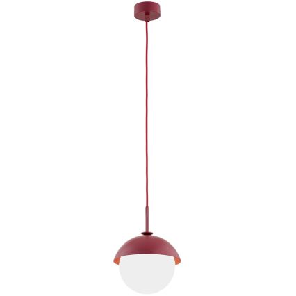 Argon 8296 - Hanglamp aan een koord CAPPELLO 1xE27/15W/230V rood