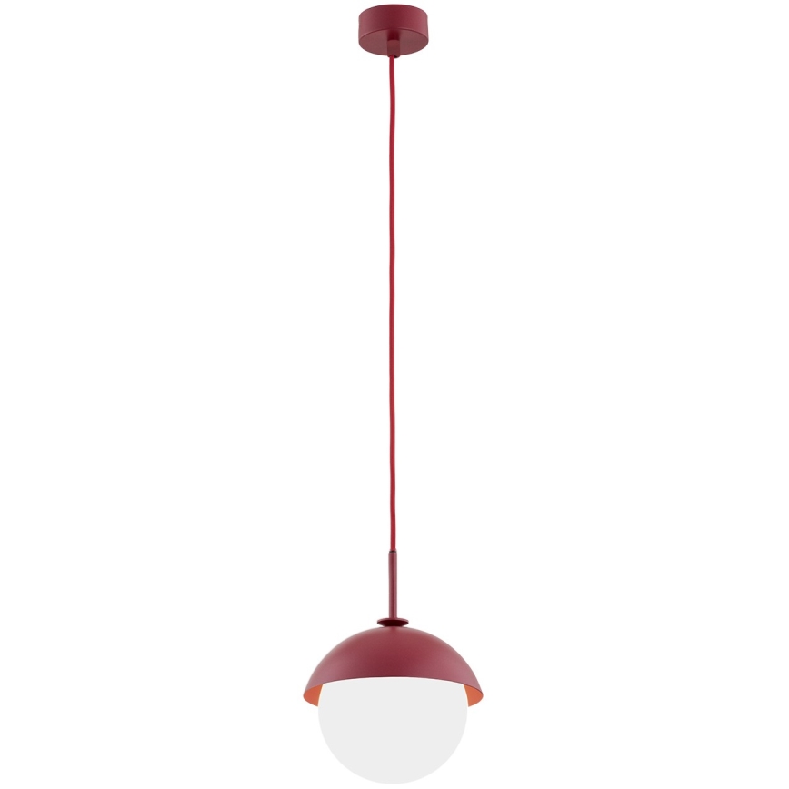 Argon 8296 - Hanglamp aan een koord CAPPELLO 1xE27/15W/230V rood