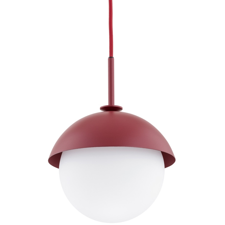 Argon 8296 - Hanglamp aan een koord CAPPELLO 1xE27/15W/230V rood