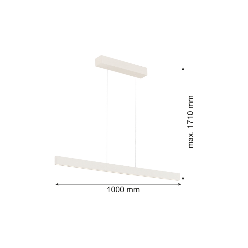 Argon 8302 - LED-lampenkroon aan kabel BALANS LED/35W/230V 3000K crème
