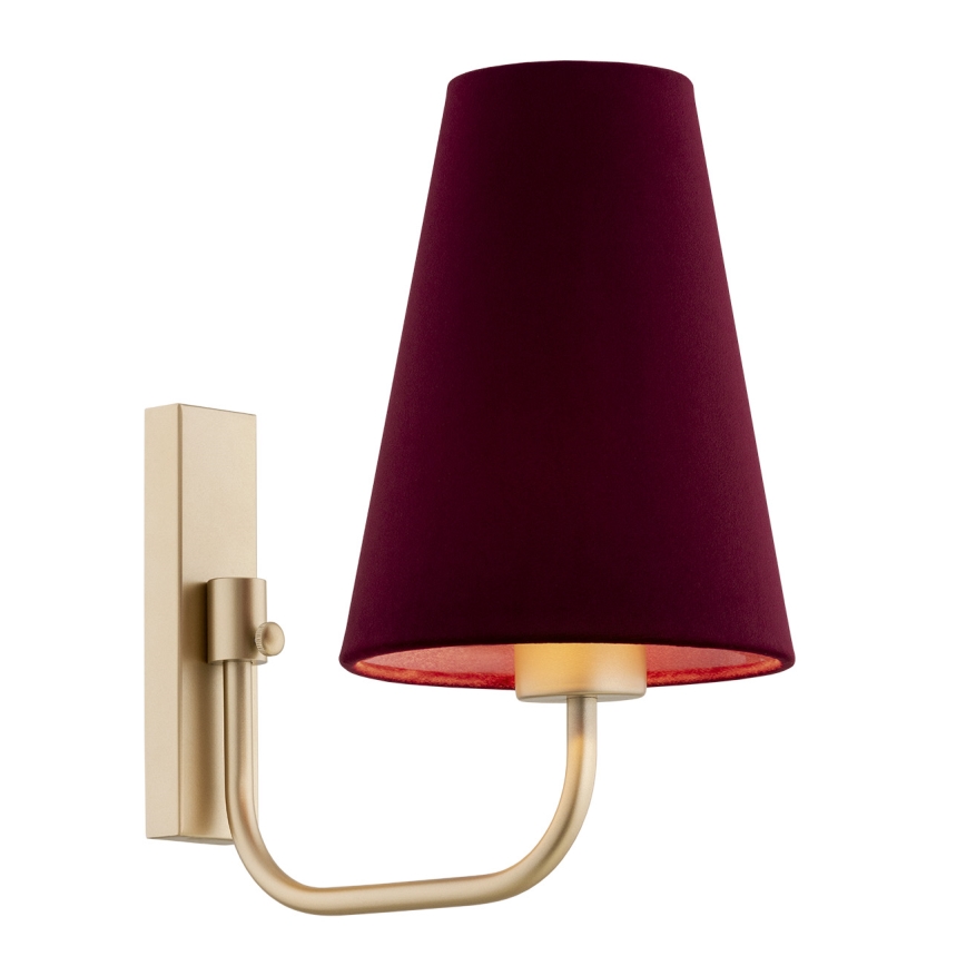 Argon 8313 - Wandlamp SAFIANO 1xE27/15W/230V bordeaux
