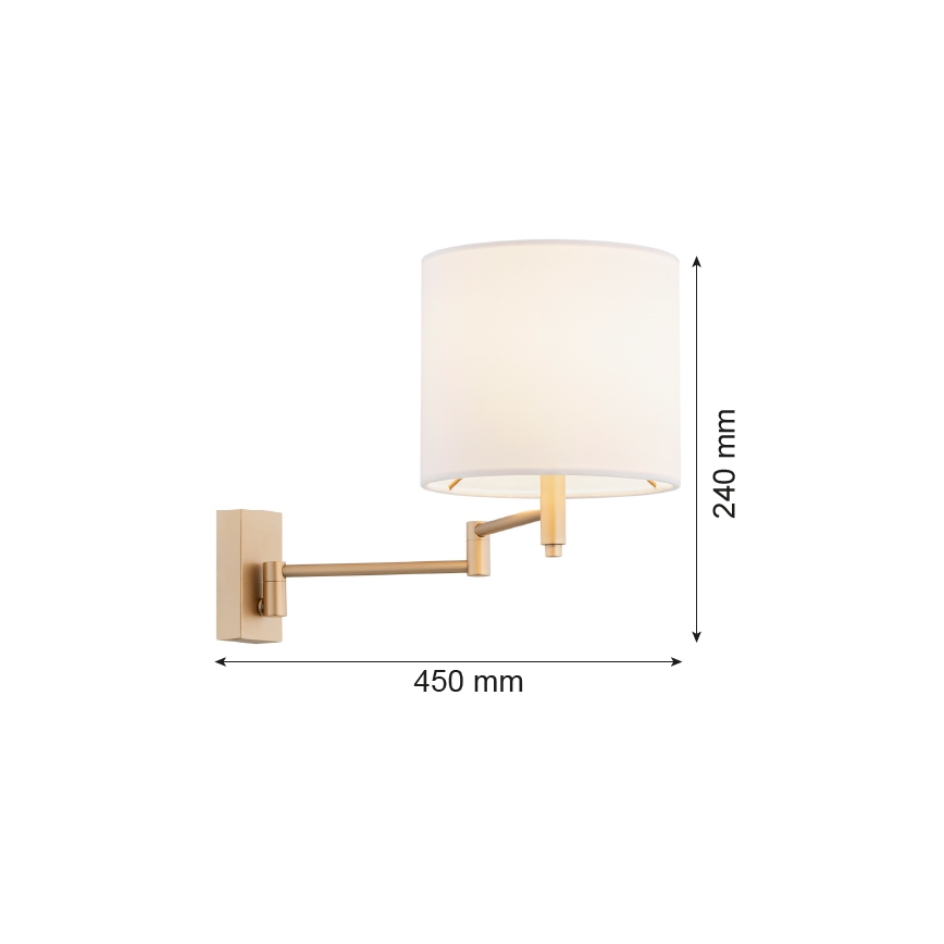 Argon 8314 - Wandlamp DOLCE 1xE27/15W/230V