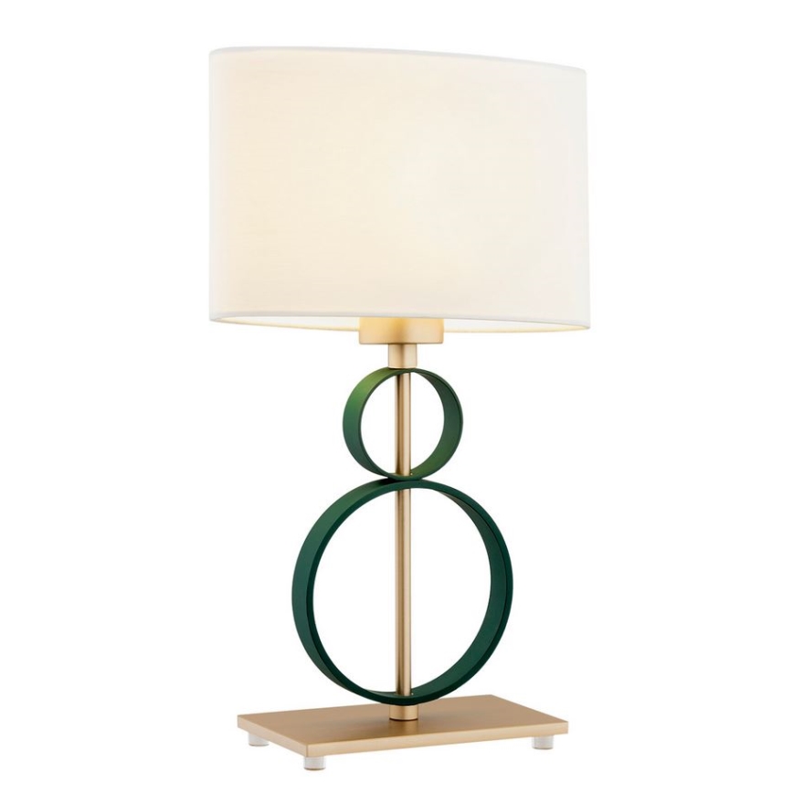 Argon 8317 - Bureaulamp PERSEO 1xE27/15W/230V 42 cm crème/groen