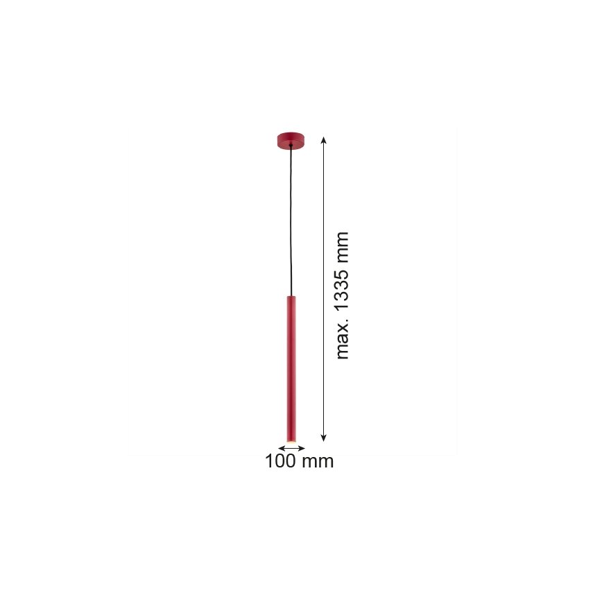 Argon 8331 - LED Hanglamp aan een koord RIO LED/4,2W/230V 3000K rood