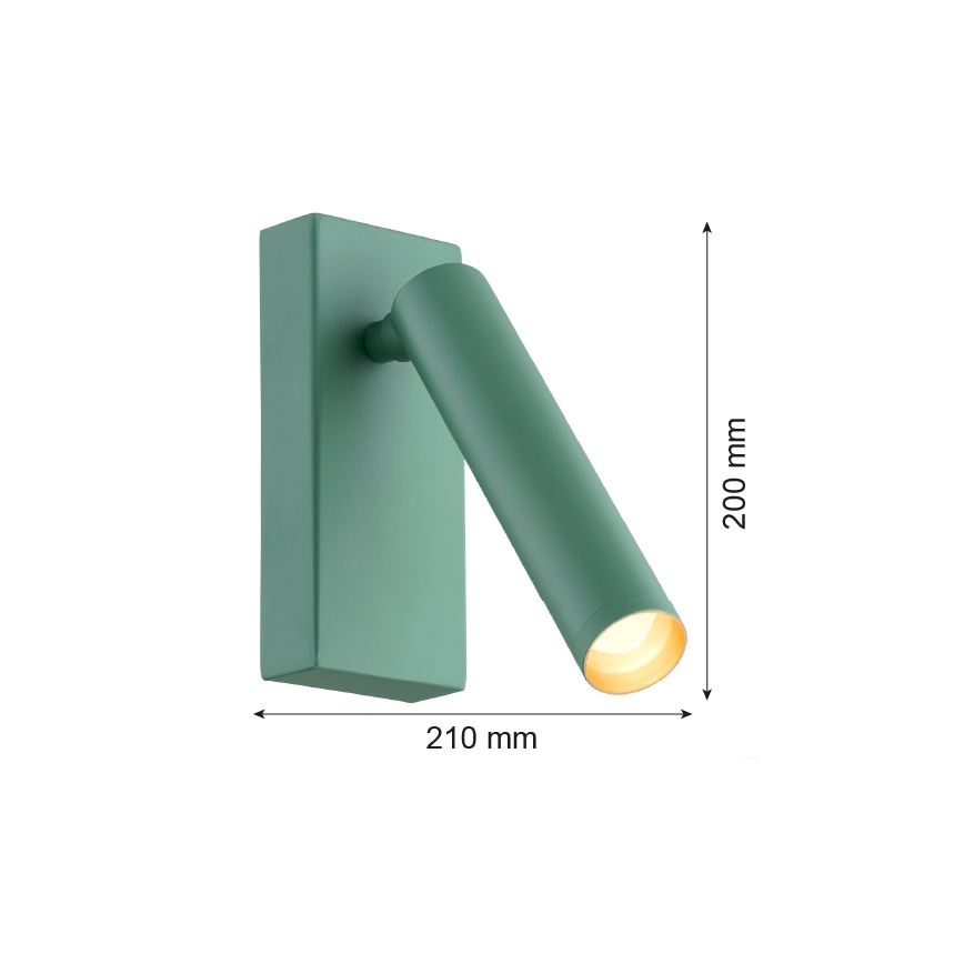 Argon 8332 - LED Wandspot RIO LED/4,2W/230V 3000K groen