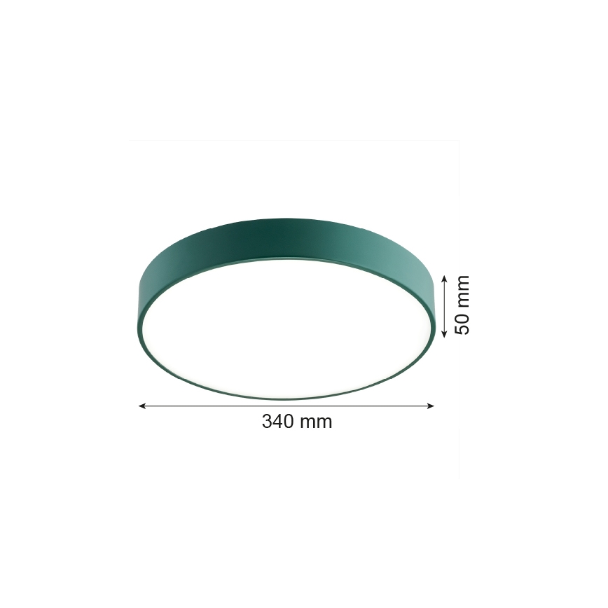 Argon 8335 - LED plafondlamp TIAMO LED/22W/230V 4000K groen
