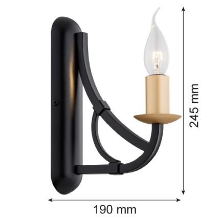 Argon 8355 - Wandlamp LORENZO 1xE14/7W/230V
